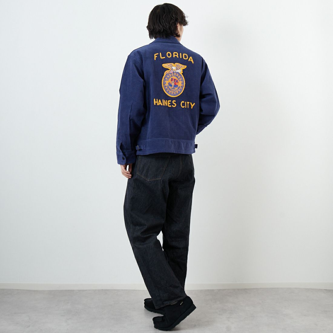 THRIFTY LOOK [スリフティールック] フロリダ FFAジャケット [TL25S006] FL NAVY &&モデル身長：179cm 着用サイズ：L&&