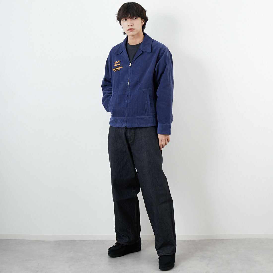 THRIFTY LOOK [スリフティールック] フロリダ FFAジャケット [TL25S006] FL NAVY &&モデル身長：179cm 着用サイズ：L&&