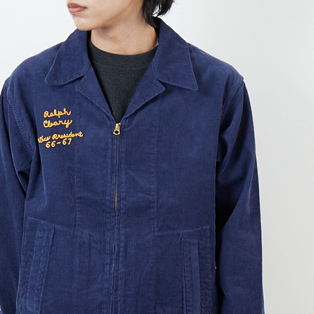 THRIFTY LOOK [スリフティールック] フロリダ FFAジャケット [TL25S006] FL NAVY &&モデル身長：179cm 着用サイズ：L&&