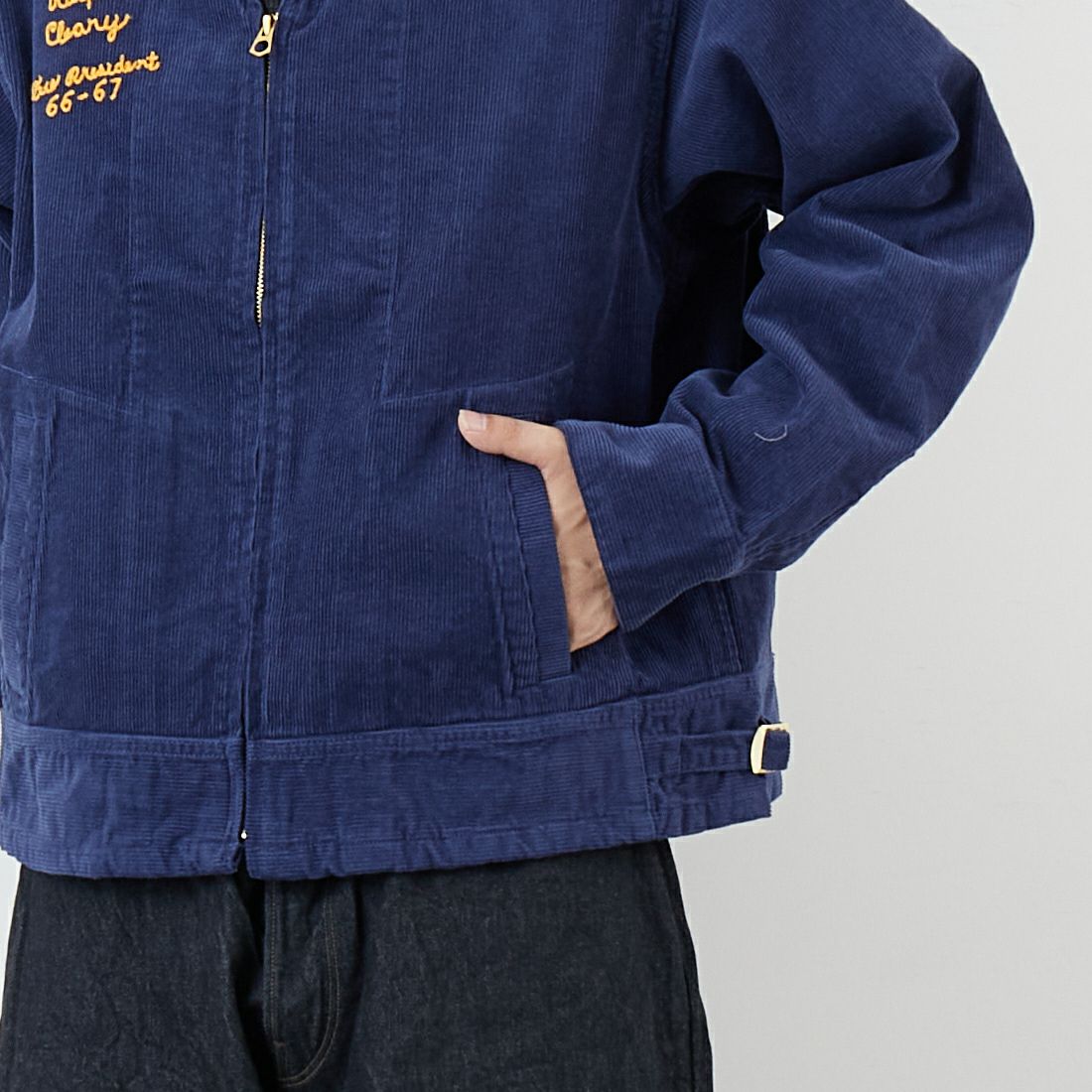 THRIFTY LOOK [スリフティールック] フロリダ FFAジャケット [TL25S006] FL NAVY &&モデル身長：179cm 着用サイズ：L&&