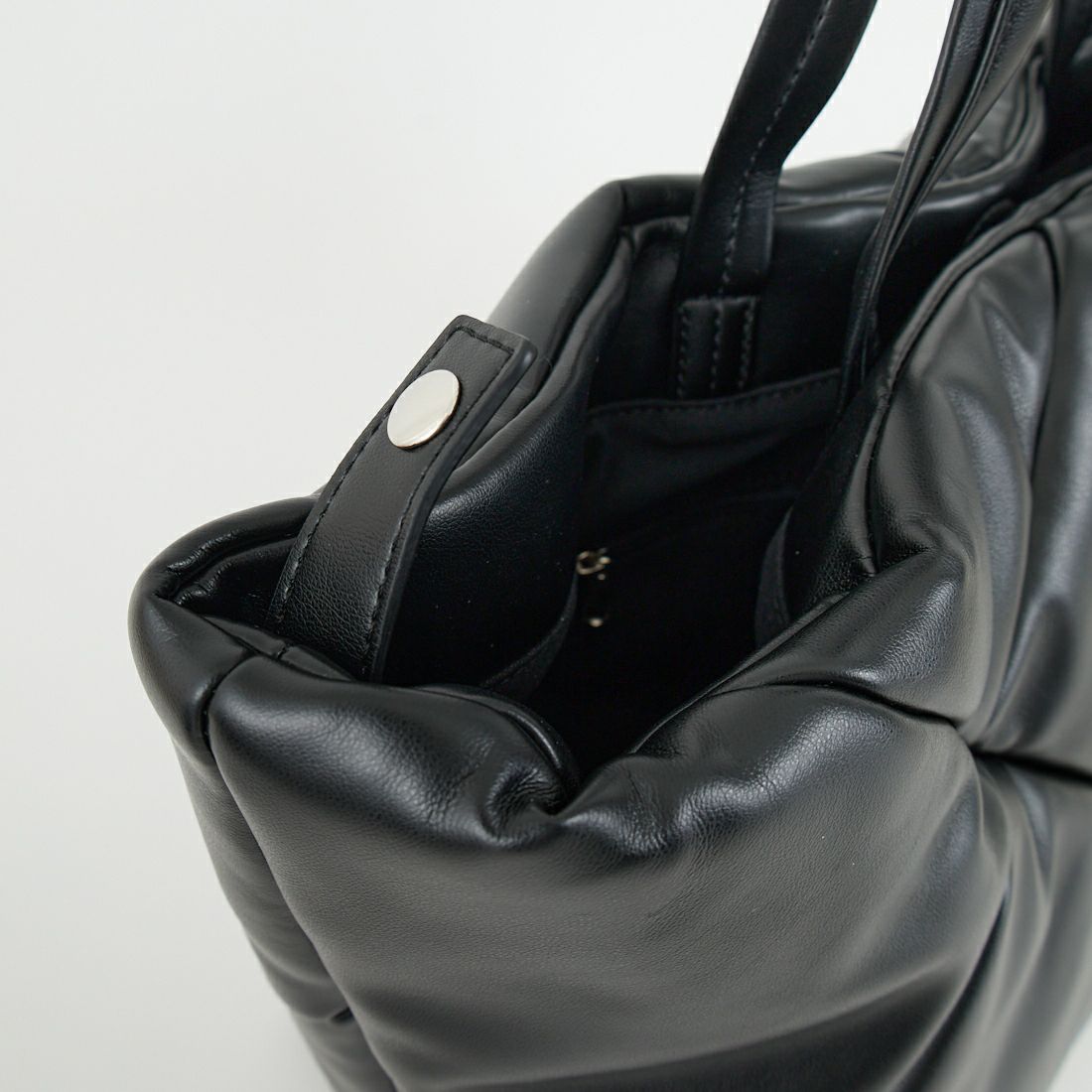 YAHKI [ヤーキ] フェイクレザートートバッグ [YH-747] BLACK