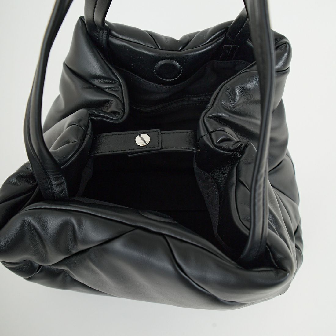 YAHKI [ヤーキ] フェイクレザートートバッグ [YH-747] BLACK