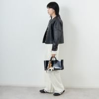 Margaux vintage [マルゴーヴィンテージ] フェイクレザーノーカラー