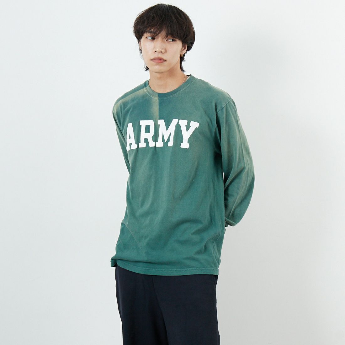AGED GREEN&&モデル身長：179cm 着用サイズ：L&&