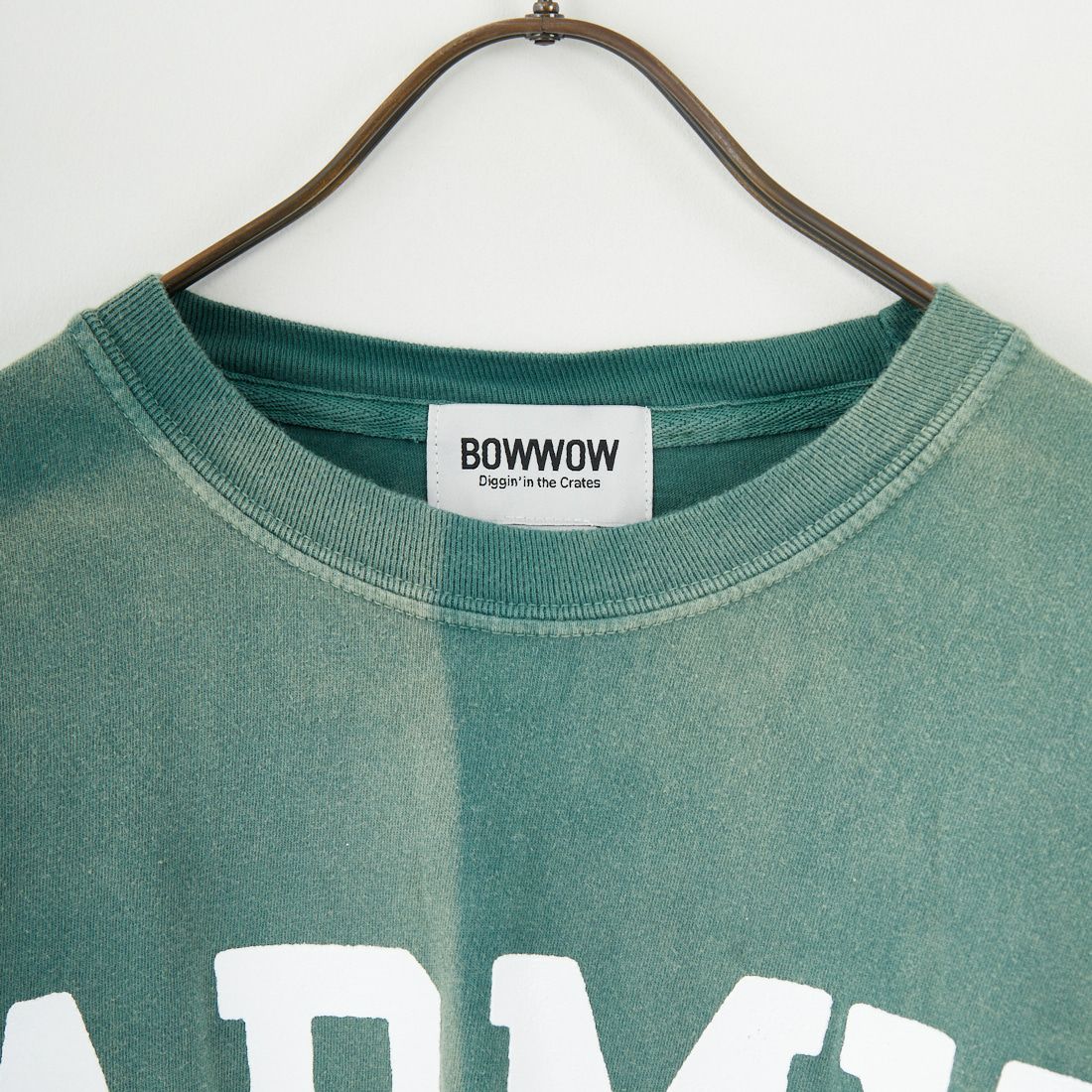 BOW WOW [バウワウ] ARMY エイジドロングスリーブTシャツ [BW252-AL] AGED GREEN