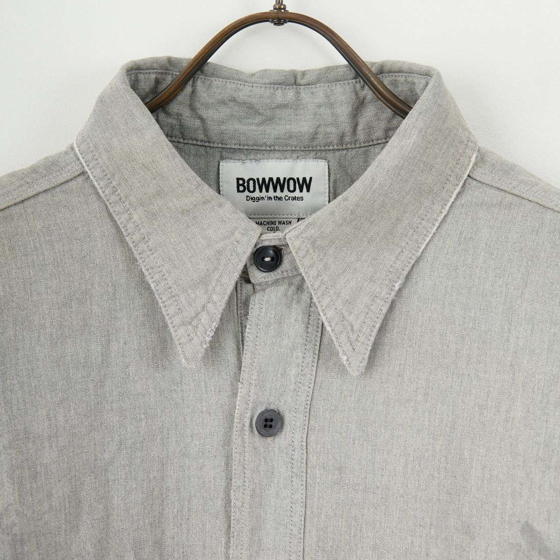 BOW WOW [バウワウ] リペアードウォーングレーシャンブレーシャツ [BW252-RWGCS] AGED GRAY