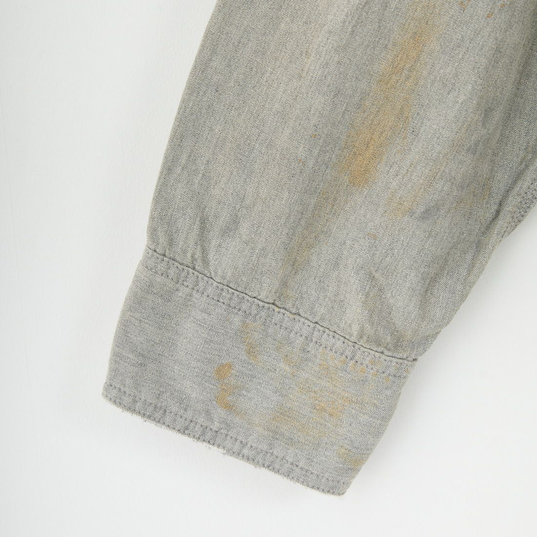 BOW WOW [バウワウ] リペアードウォーングレーシャンブレーシャツ [BW252-RWGCS] AGED GRAY