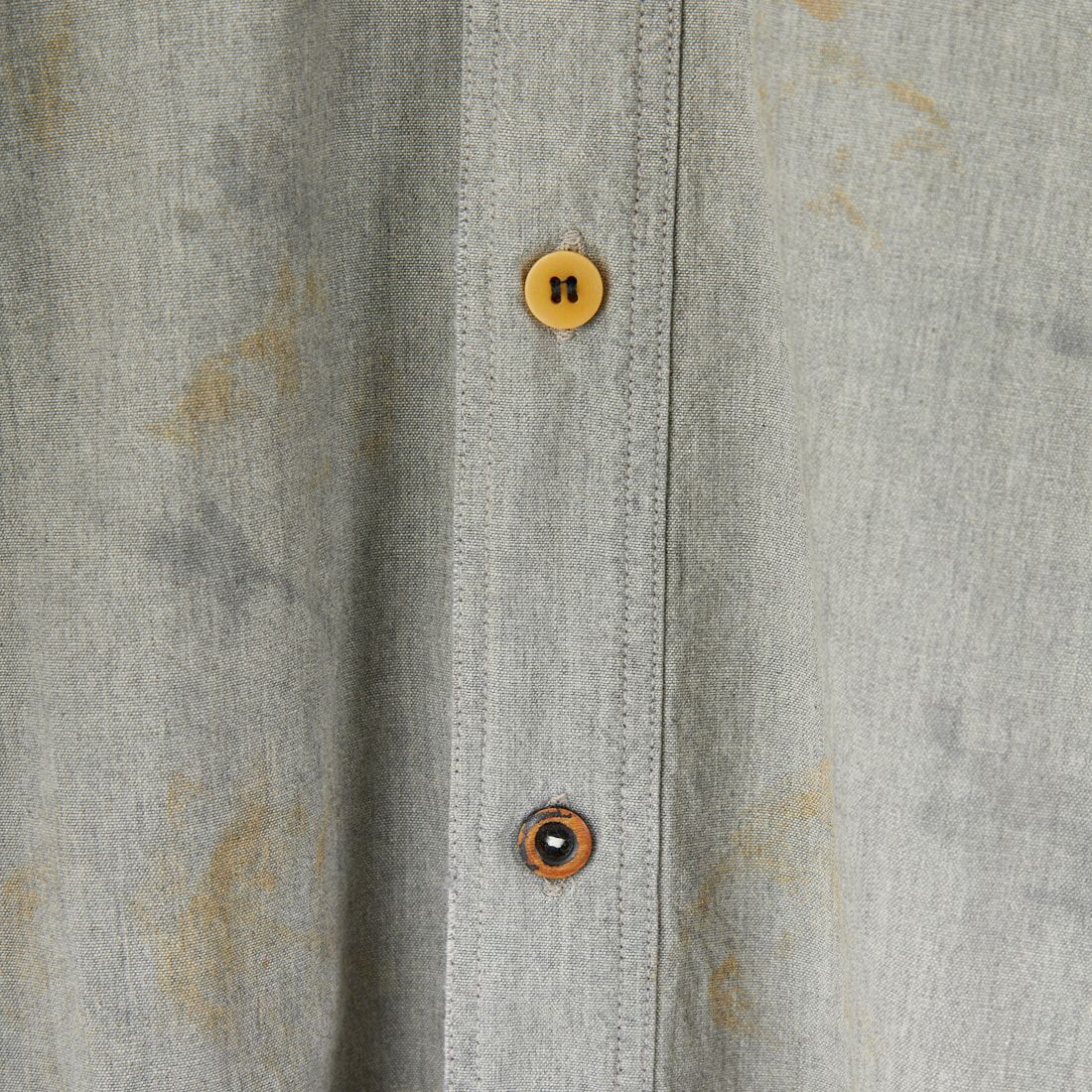 BOW WOW [バウワウ] リペアードウォーングレーシャンブレーシャツ [BW252-RWGCS] AGED GRAY