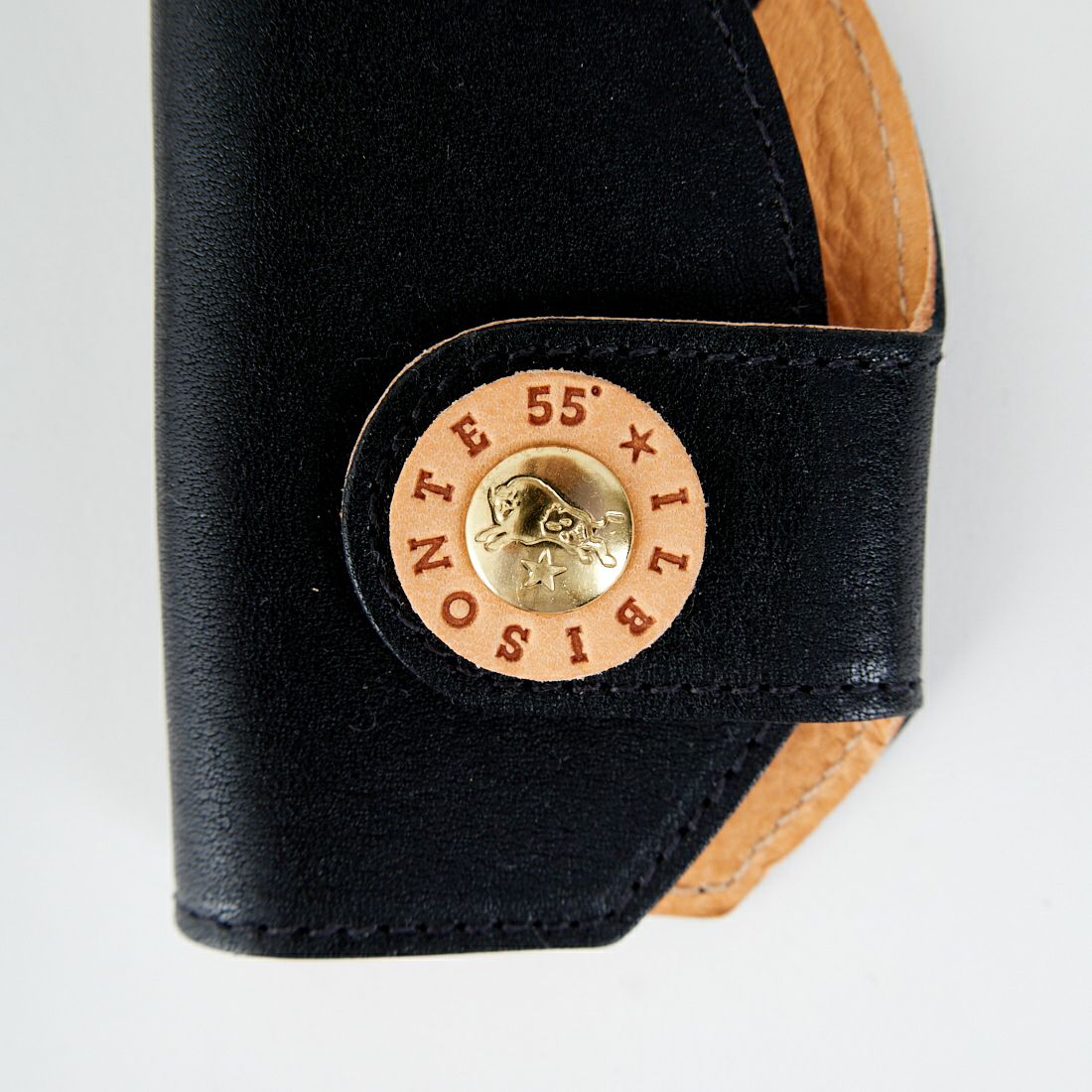 IL BISONTE [イルビゾンテ] 55thコンビボタン キーケース [54252310150] 98 BLACK