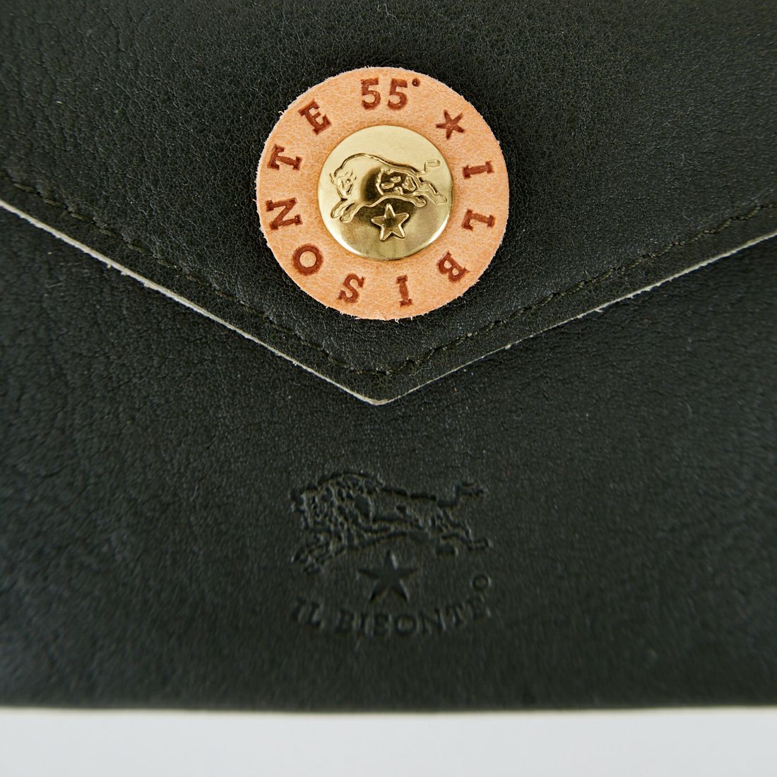 IL BISONTE [イルビゾンテ] 55thコンビボタン ウォレット [54252311141] 47 F.GREEN