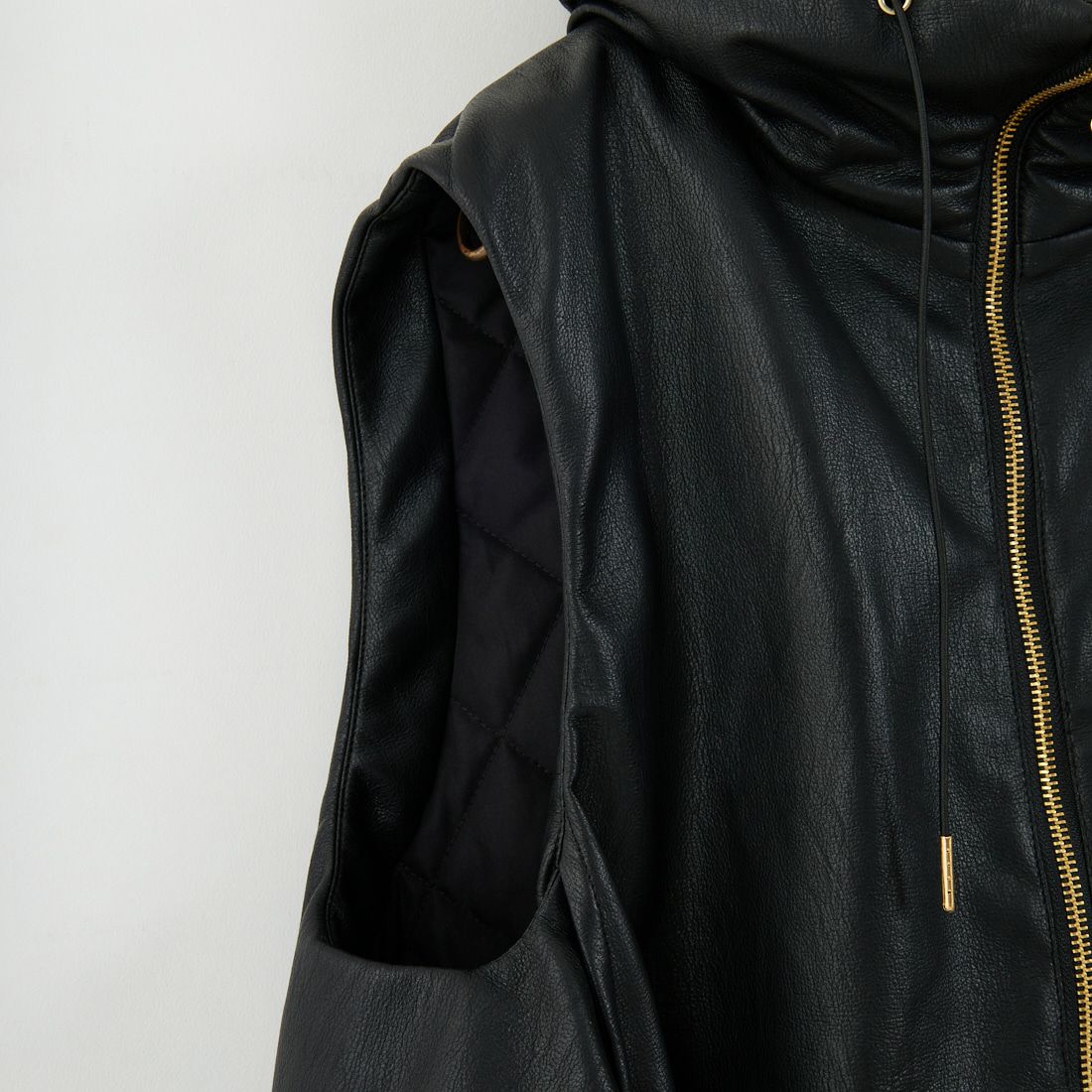 Margaux vintage [マルゴーヴィンテージ] レザーベスト [MG-JK-25077-A] BLACK