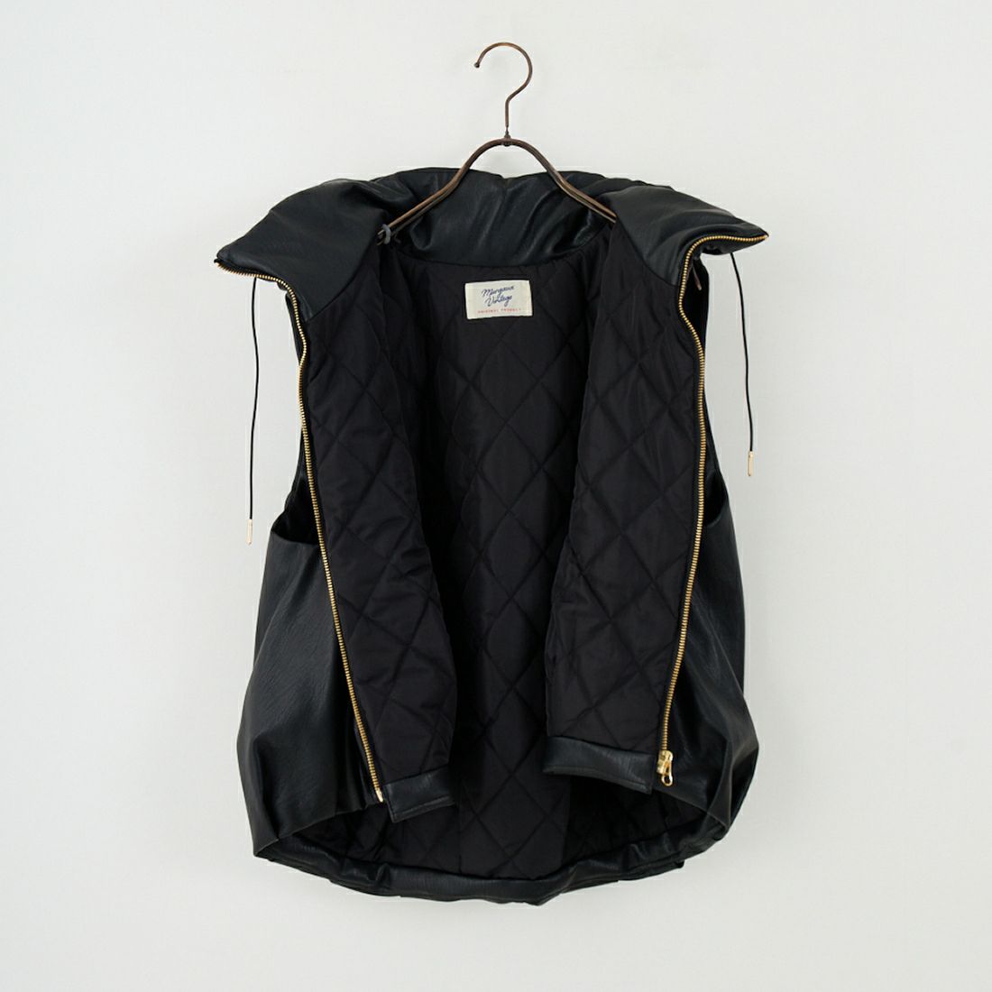 Margaux vintage [マルゴーヴィンテージ] レザーベスト [MG-JK-25077-A] BLACK