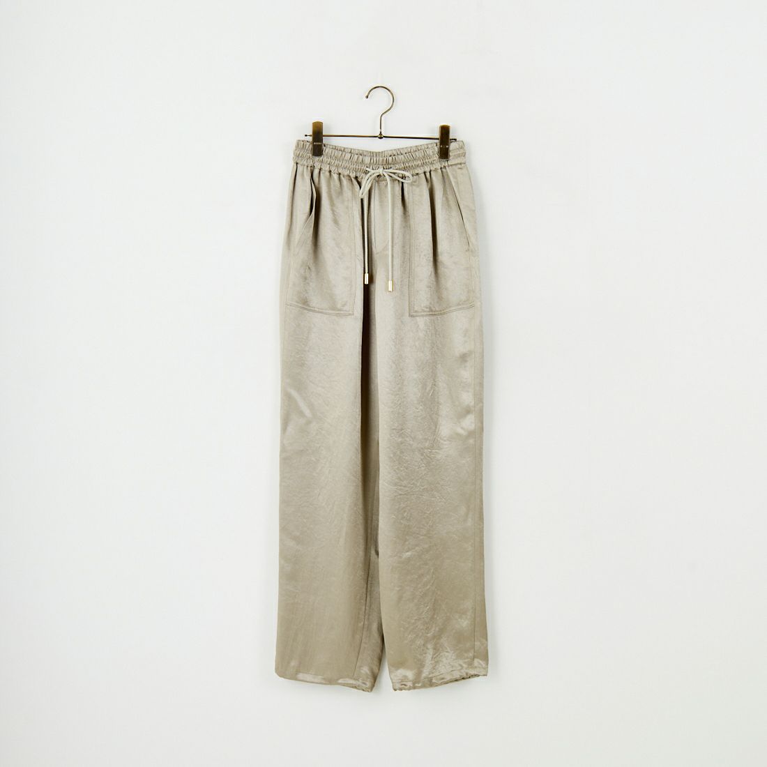 MICA&DEAL [マイカアンドディール] クラッシュサテンパラシュートパンツ [0125303240] BEIGE