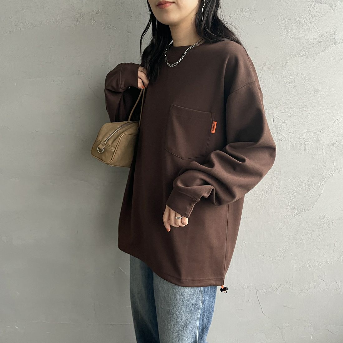 BROWN&&モデル身長：160cm 着用サイズ：S&&