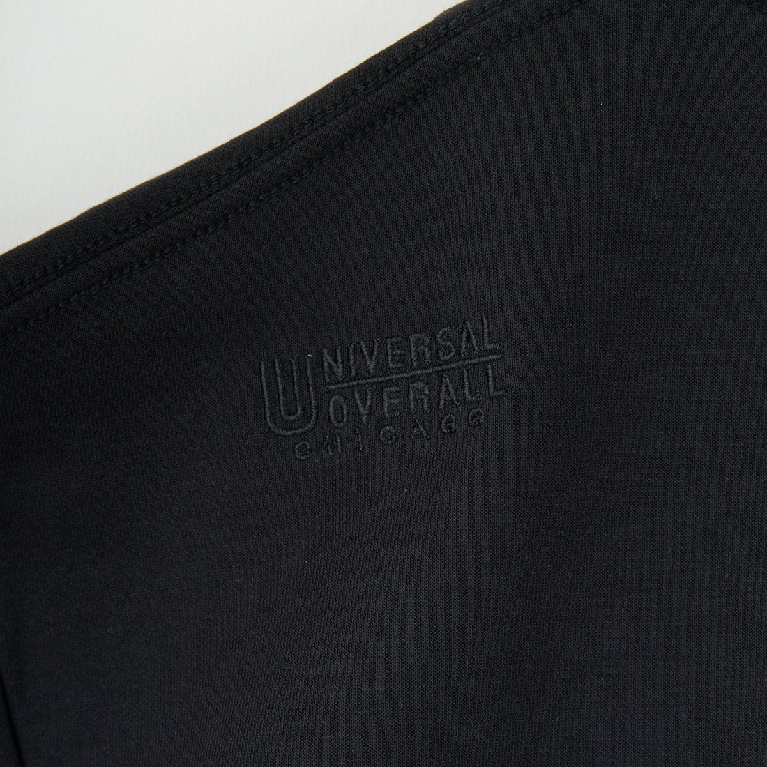 UNIVERSAL OVERALL [ユニバーサルオーバーオール] 別注 ドローコード付き ポンチロングスリーブTシャツ [U2533230IN-JF] BLACK