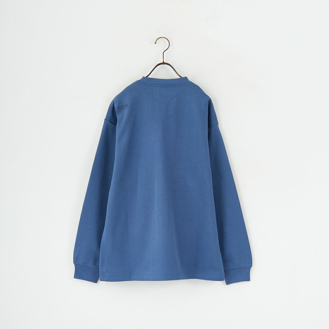 UNIVERSAL OVERALL [ユニバーサルオーバーオール] 別注 ドローコード付き ポンチロングスリーブTシャツ [U2533230IN-JF] BLUE