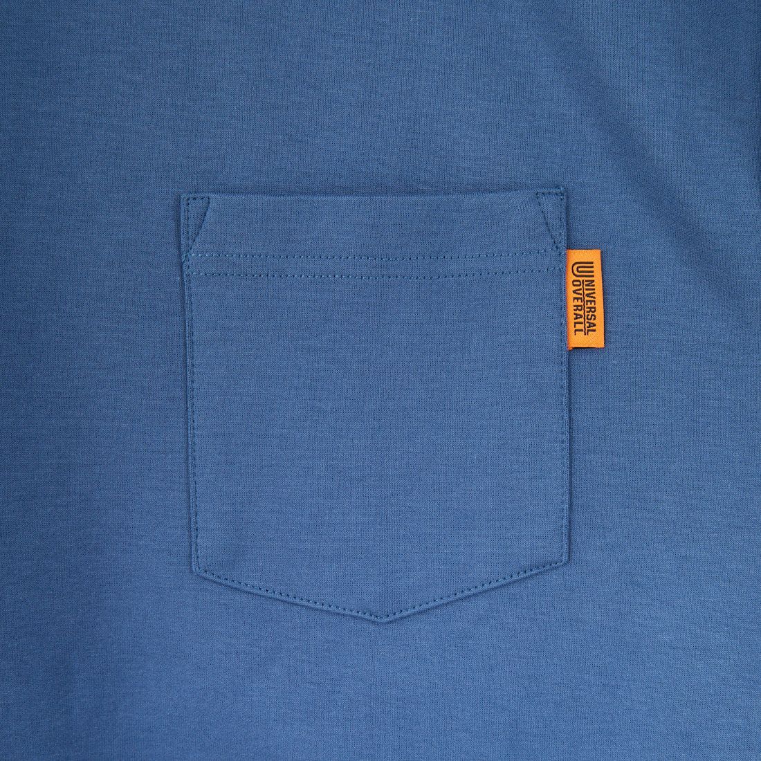 UNIVERSAL OVERALL [ユニバーサルオーバーオール] 別注 ドローコード付き ポンチロングスリーブTシャツ [U2533230IN-JF] BLUE
