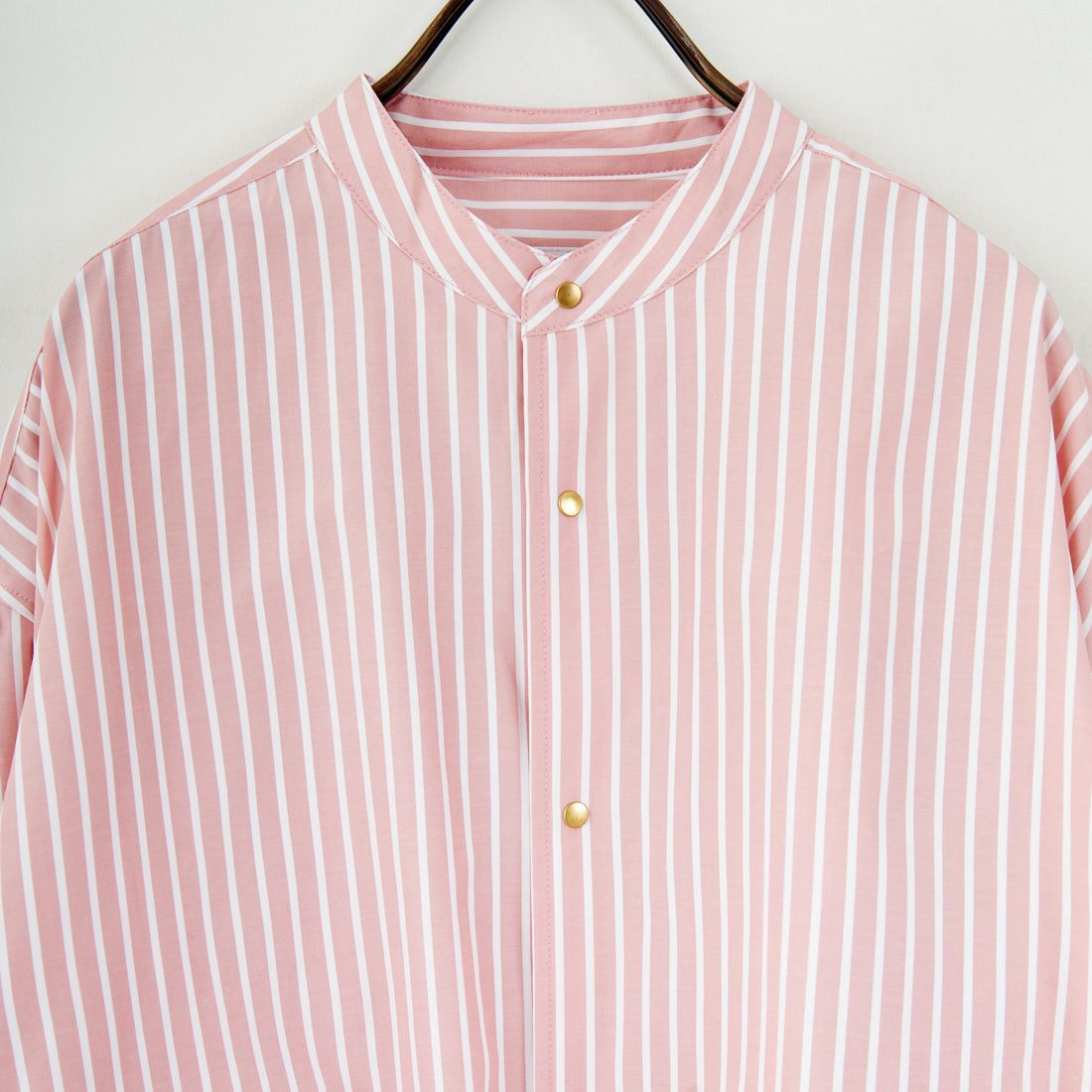 KHA:KI [カーキ] ゴールドドットシャツ [MIL25FBL3149] CORALSTRIP