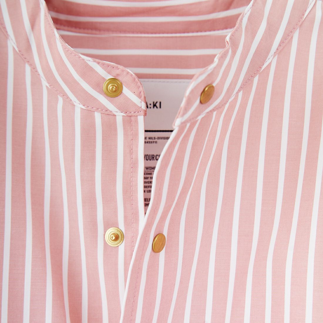 KHA:KI [カーキ] ゴールドドットシャツ [MIL25FBL3149] CORALSTRIP