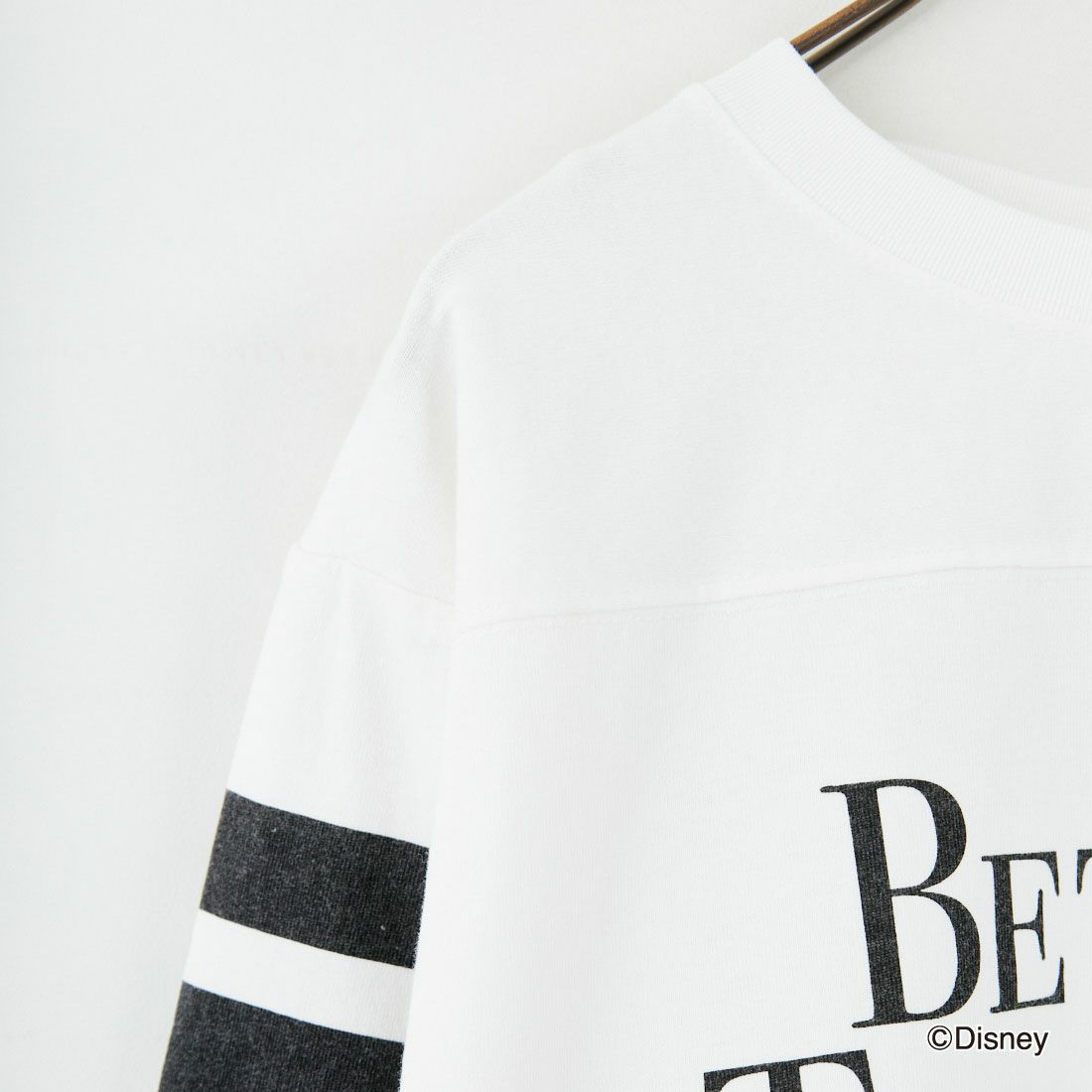 +81 BRANCA [ハチイチブランカ] MICKEY MOUSE/フットボールTシャツ [81B-25AW-CS07] OFF WHITE