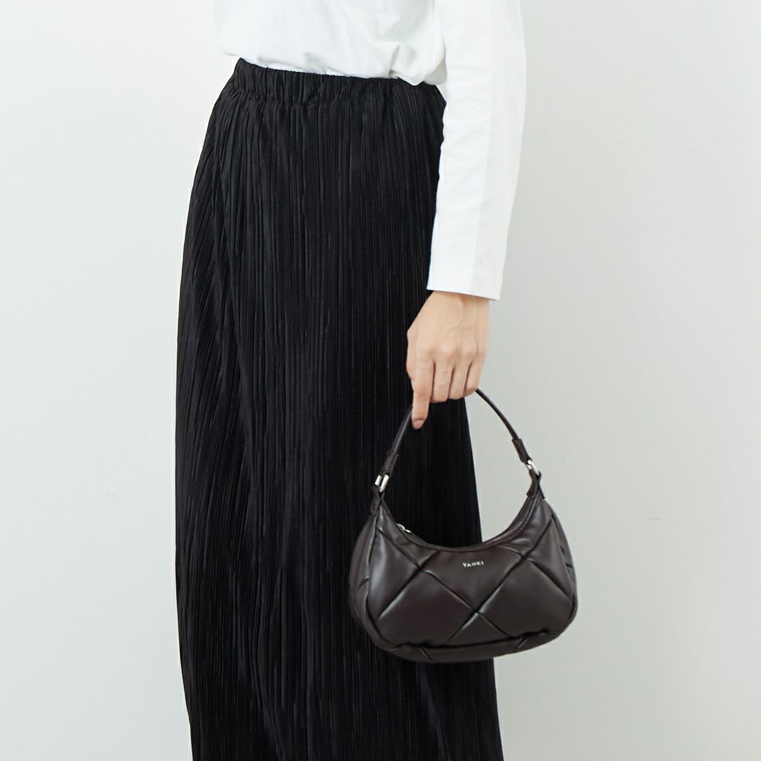 YAHKI [ヤーキ] フェイクレザーハンドバッグ [YH-745] DK.BROWN