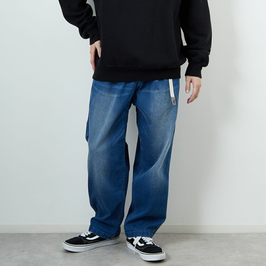 D.USED BLU&&モデル身長：168cm 着用サイズ：L&&