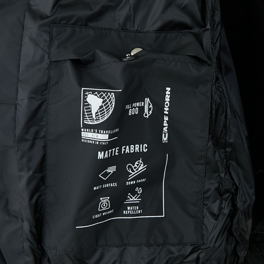 CAPE HORN [ケープホーン] CONARIPE  ダウンジャケット [B2564] 500 BLACK