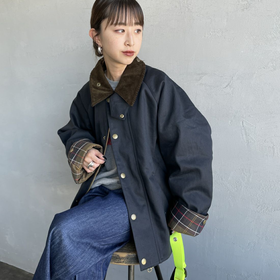 BLACK&&モデル身長：150cm 着用サイズ：36&&