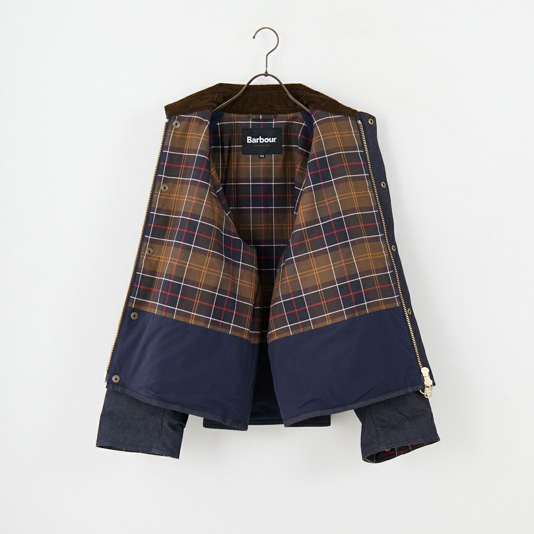 Barbour [バブアー] 別注 中綿入り TRANSPORT コーデュラデニム トランスポートジャケット [MCAS204-JF] BLUE