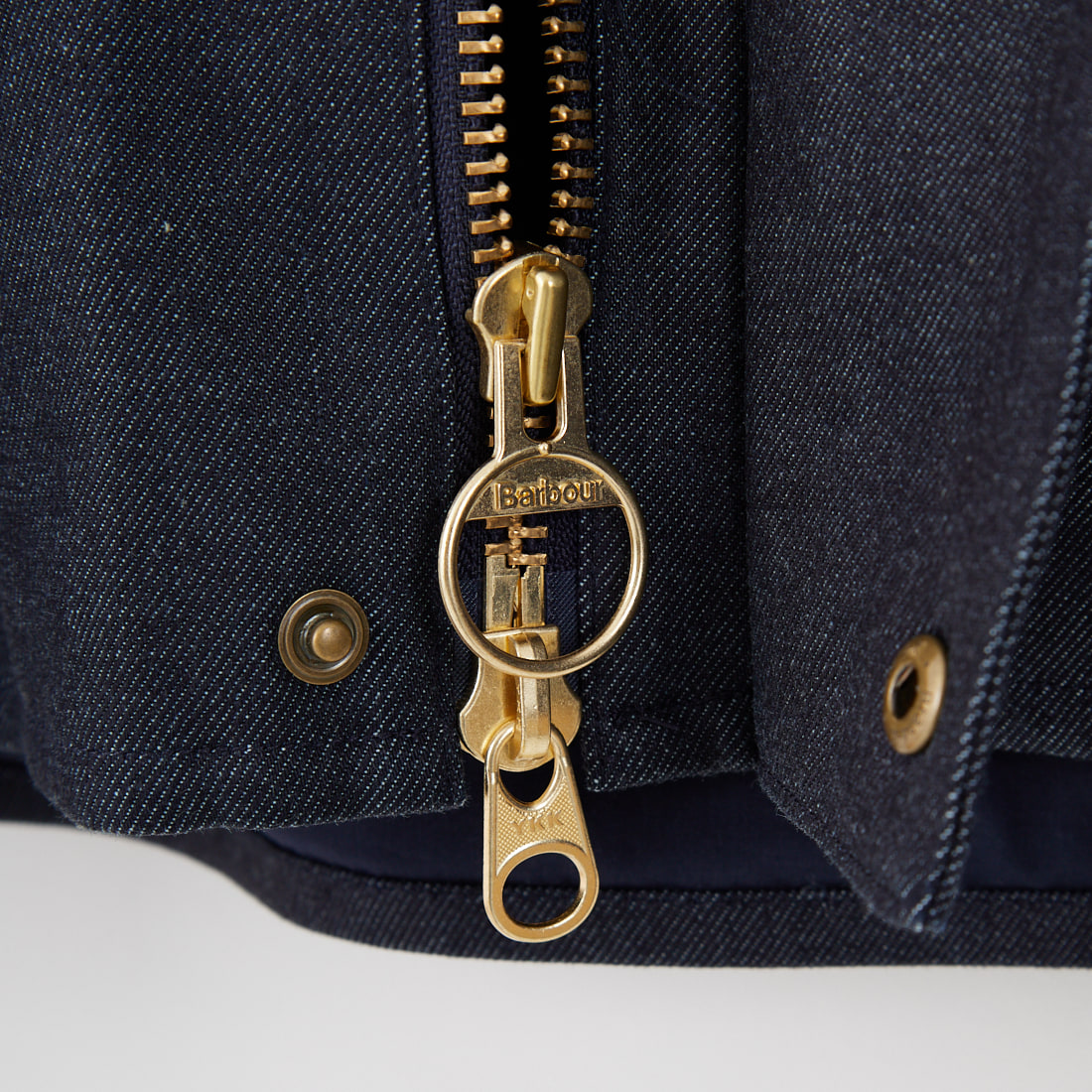 Barbour [バブアー] 別注 中綿入り TRANSPORT コーデュラデニム トランスポートジャケット [MCAS204-JF] BLUE