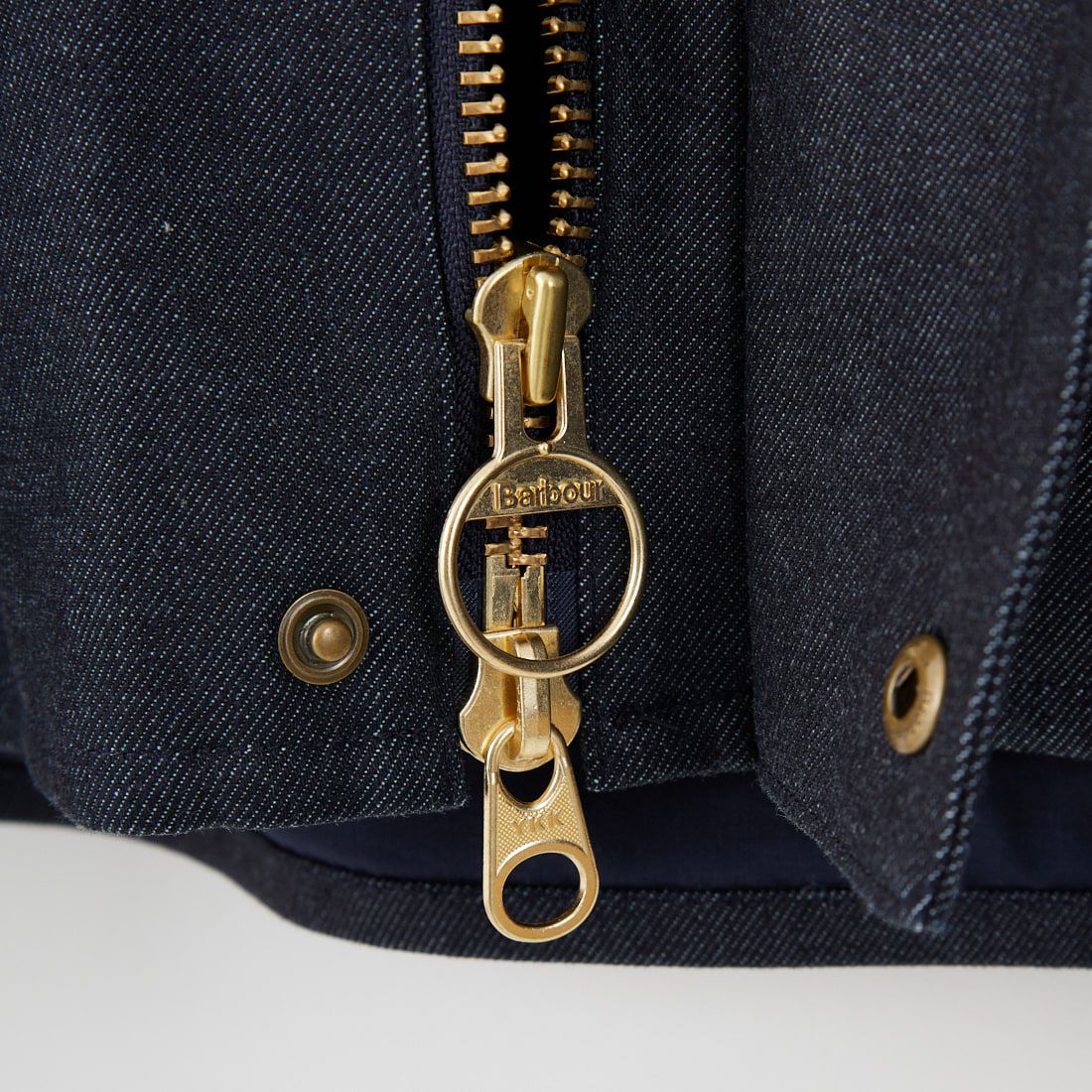 Barbour [バブアー] 別注 中綿入り TRANSPORT コーデュラデニム トランスポートジャケット [MCAS204-JF] BLUE