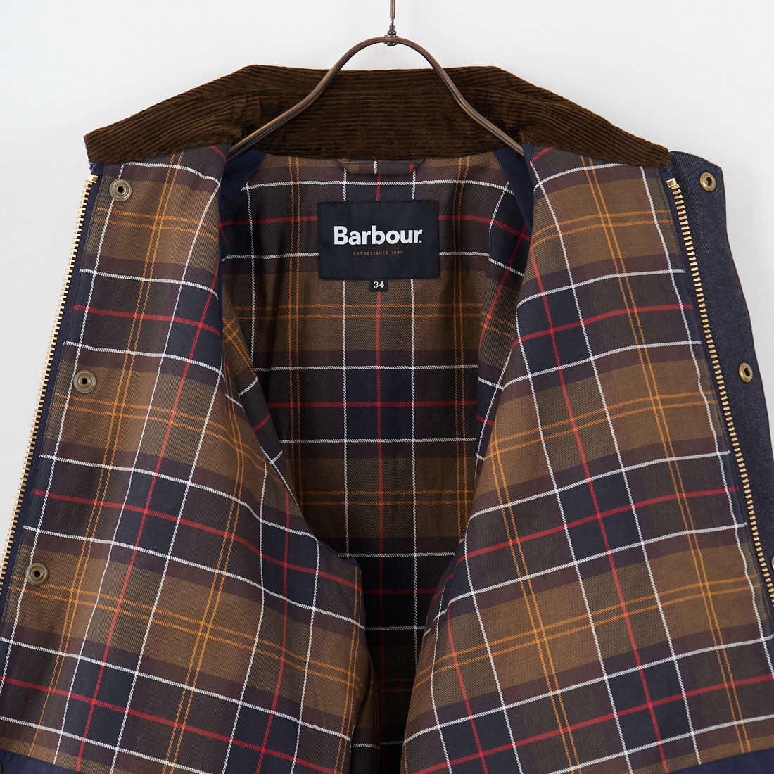 Barbour [バブアー] 別注 中綿入り TRANSPORT コーデュラデニム トランスポートジャケット [MCAS204-JF] BLUE