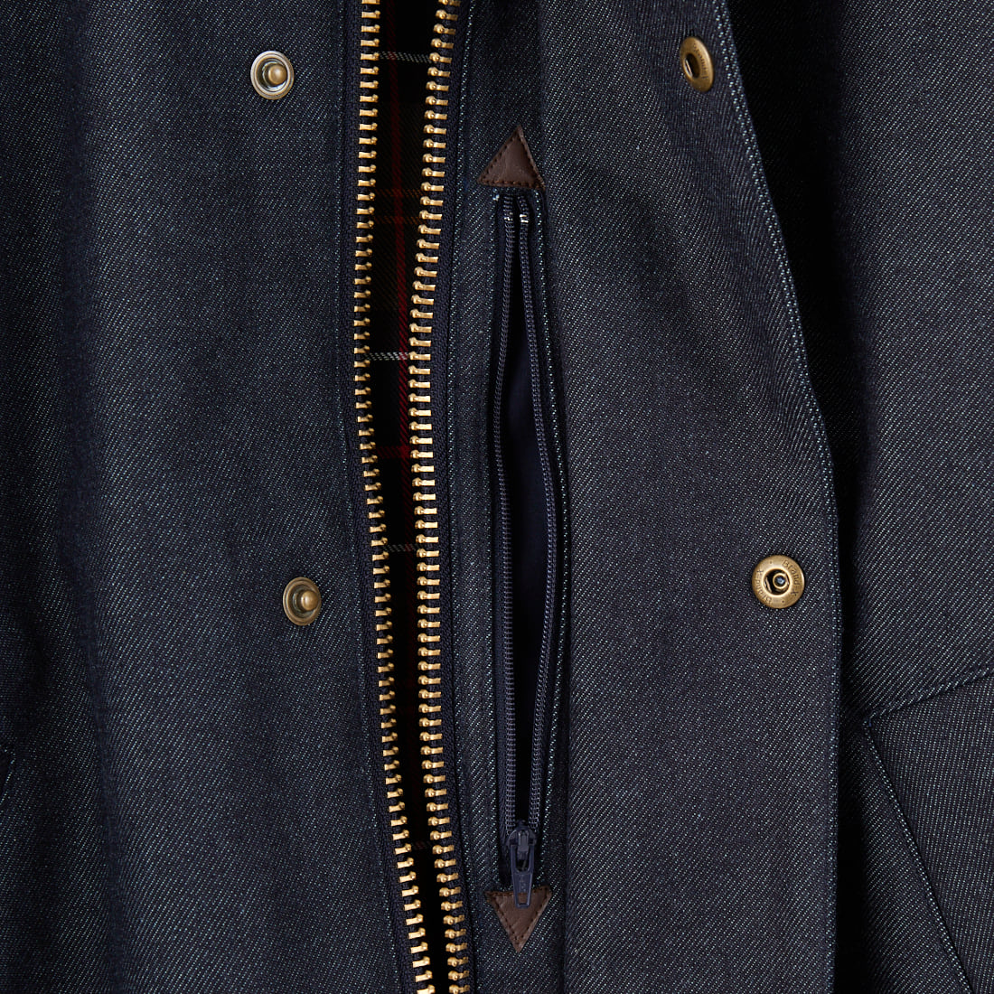 Barbour [バブアー] 別注 中綿入り TRANSPORT コーデュラデニム トランスポートジャケット [MCAS204-JF] BLUE