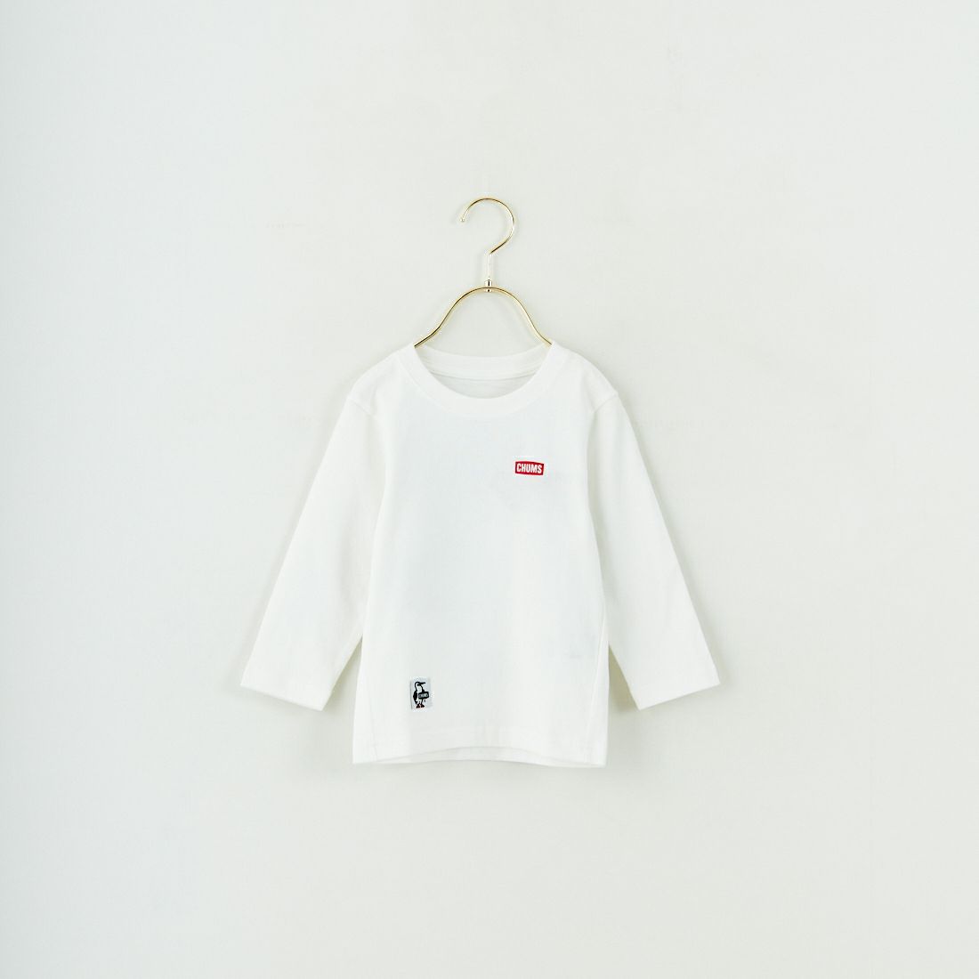 CHUMS [チャムス] キッズ ブービーロゴ ロングスリーブTシャツ [CH21-1294] W001 WHITE