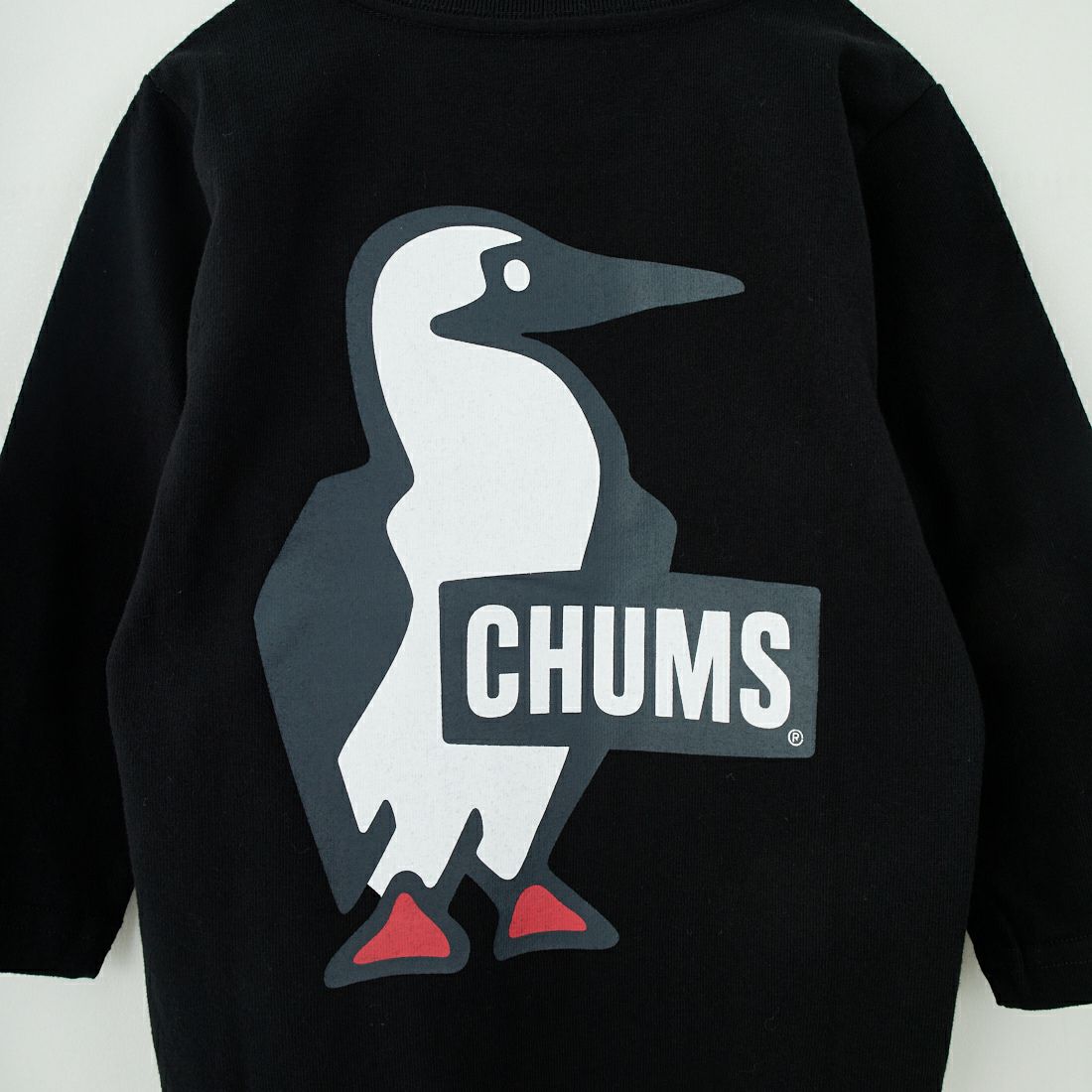CHUMS [チャムス] キッズ ブービーロゴ ロングスリーブTシャツ [CH21-1294] K001 BLACK