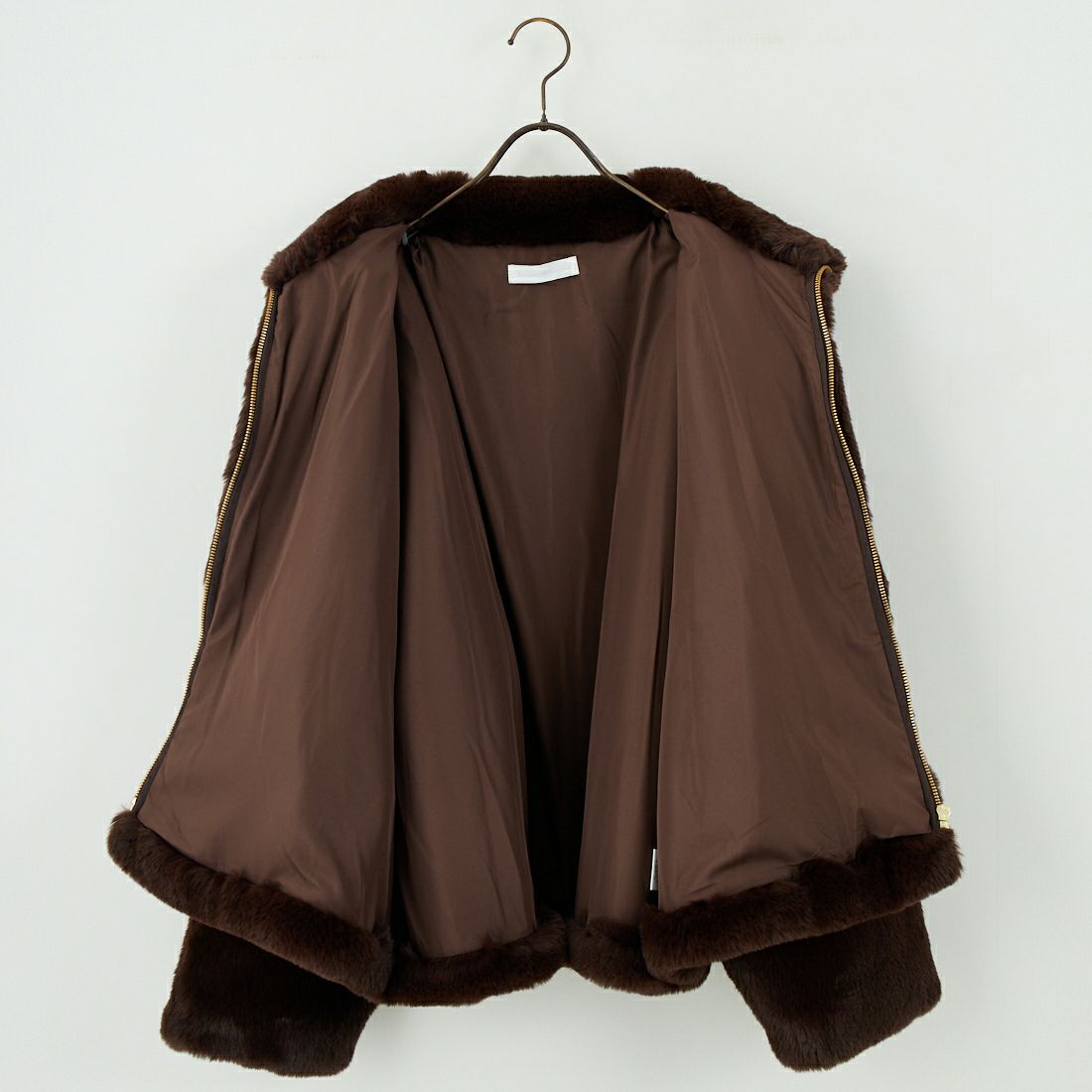 Jeans Factory Clothes [ジーンズファクトリークローズ] エコファーオーバーサイズブルゾン [330023] 155 ﾌﾞﾗｳﾝ