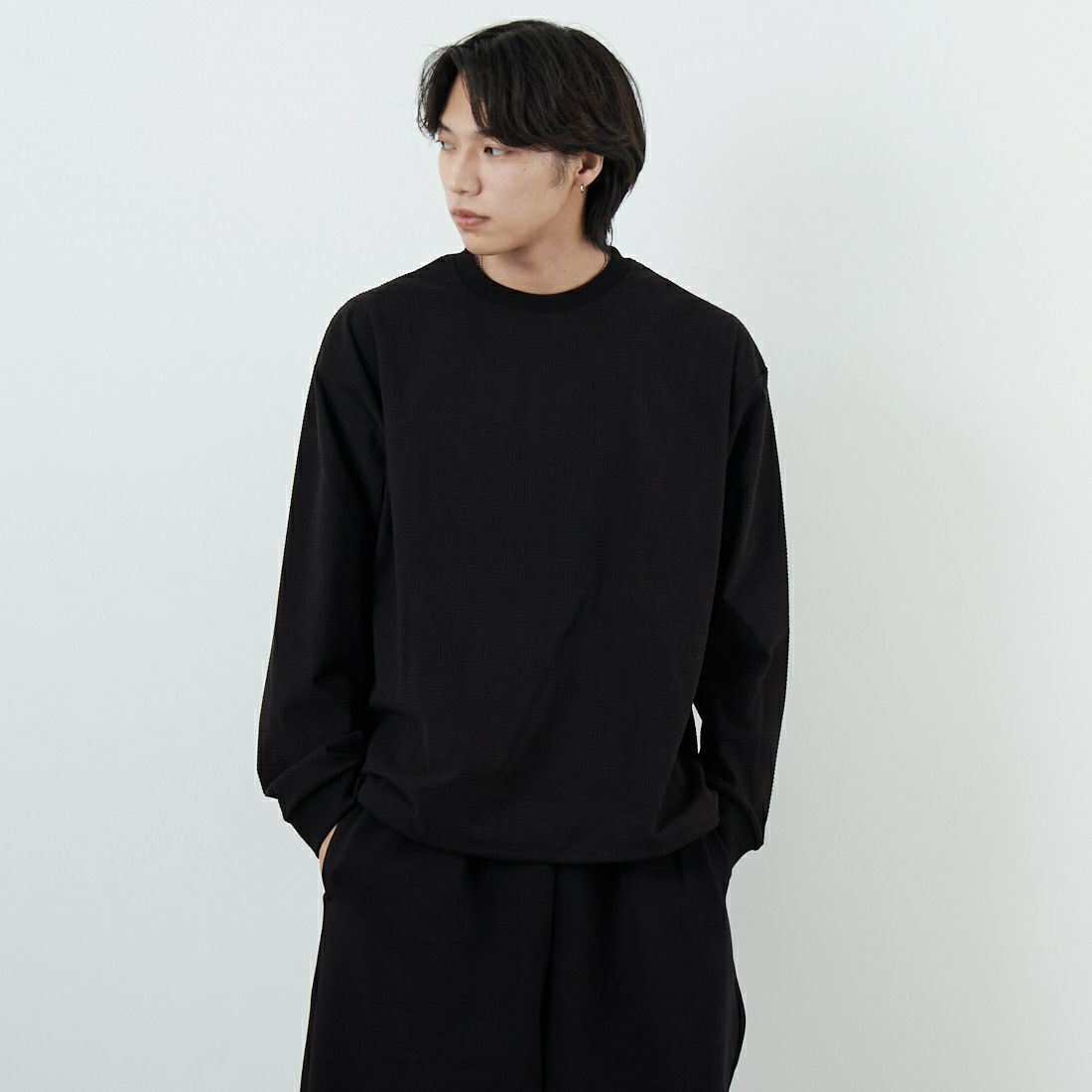 BLACK&&モデル身長：179cm 着用サイズ：M&&