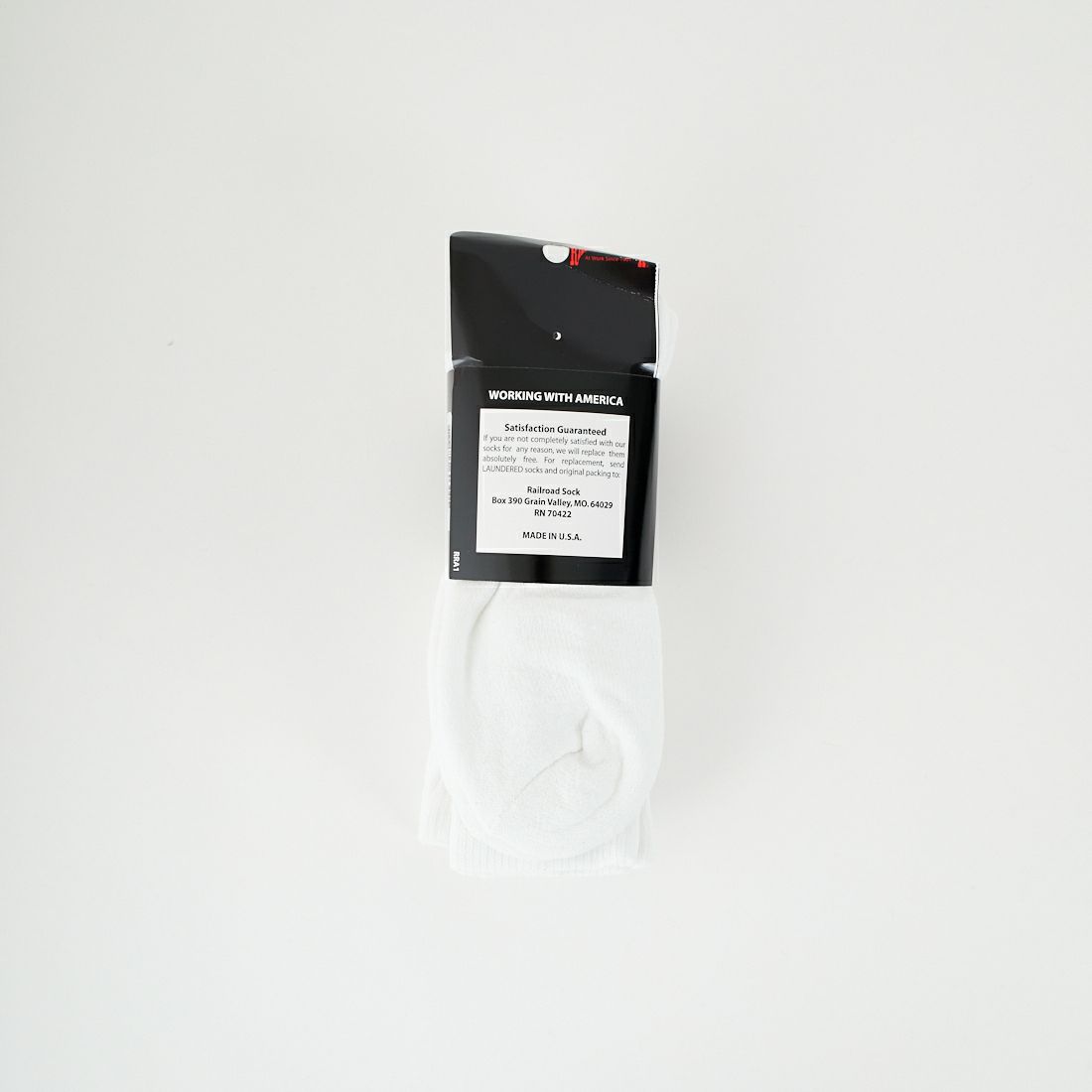 RAILROAD SOCK [レイルロードソック] クルーワークソックス 3足セット [RSS1060300] WHITE