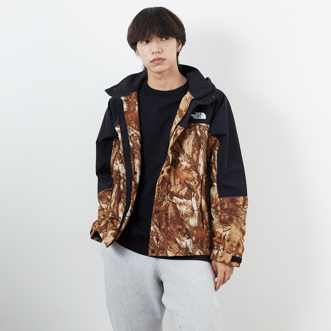 THE NORTH FACE [ザ ノースフェイス] ノベルティハイドレナウィンドジャケット [NP72553] FF &&モデル身長：179cm 着用サイズ：M&&