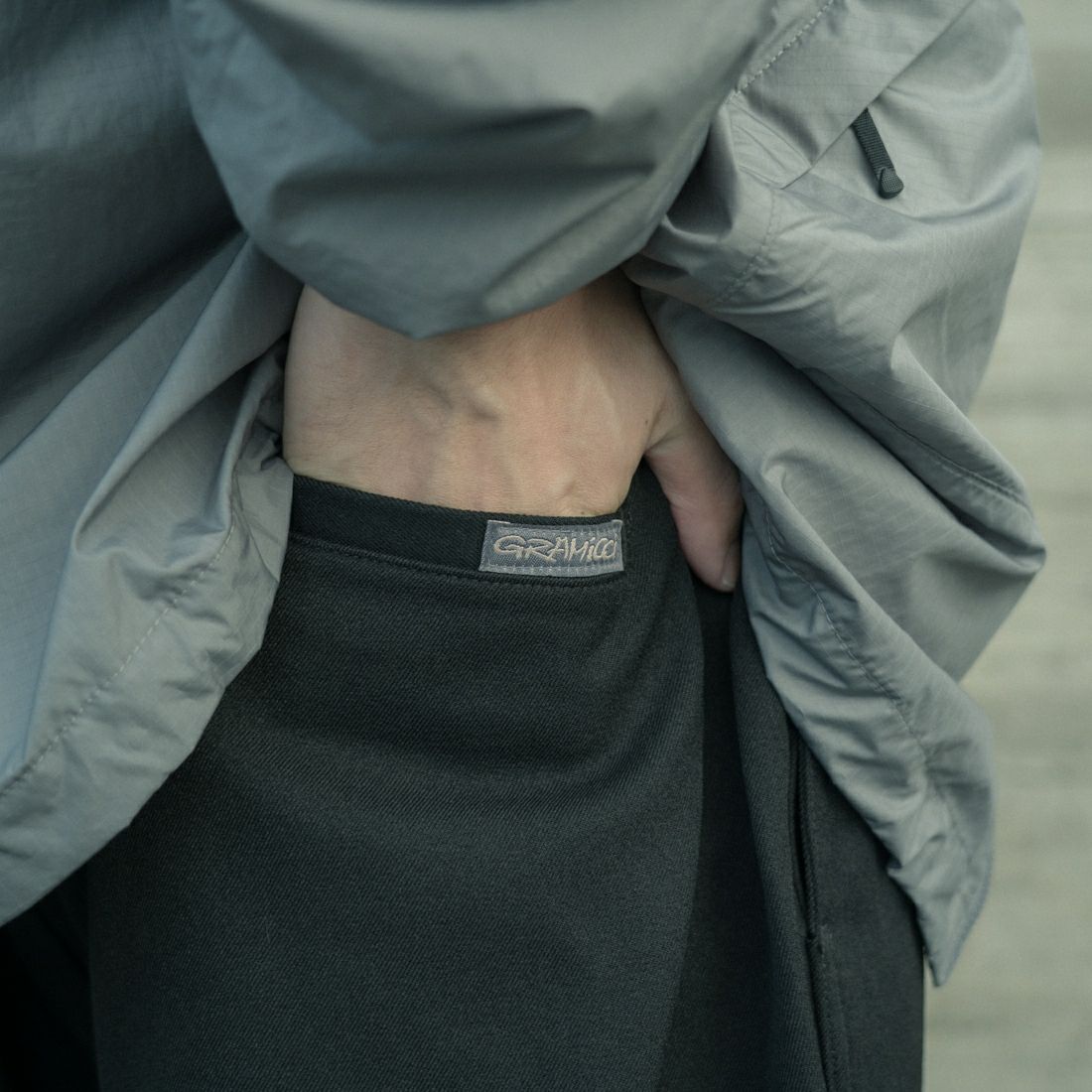 GRAMiCCi [グラミチ] 別注 ウールライク ワイドパンツ [GUP5-F1025-JF] BLACK