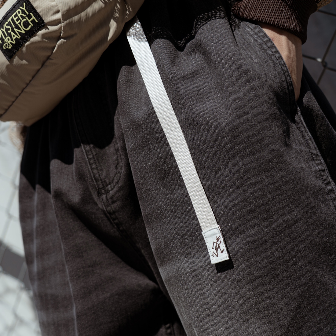 GRAMiCCi [グラミチ] 別注 ワイドデニムパンツ [GUP5-F1089-JF] BLK USED