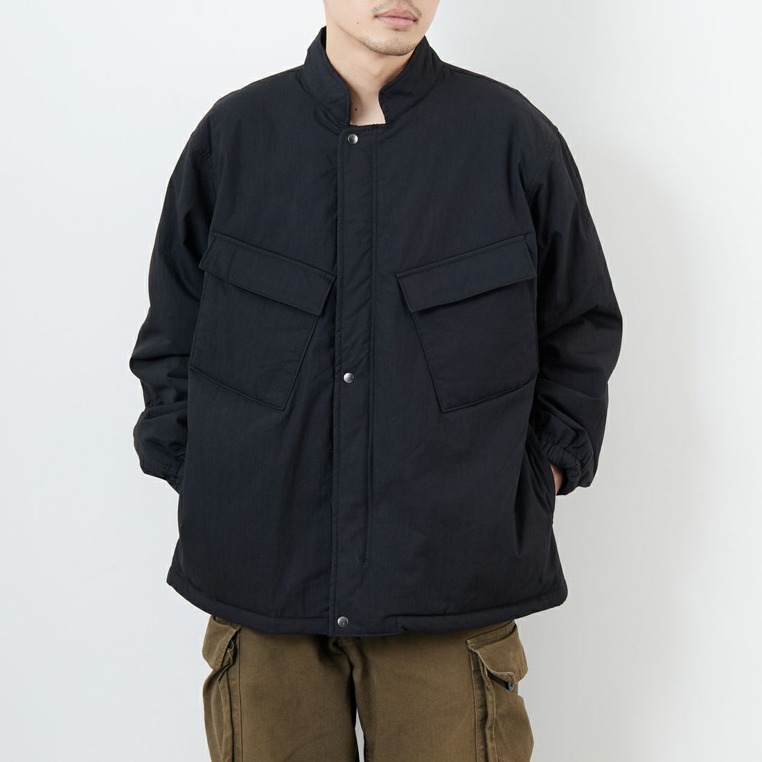 BLACK&&モデル身長：168cm 着用サイズ：M&&