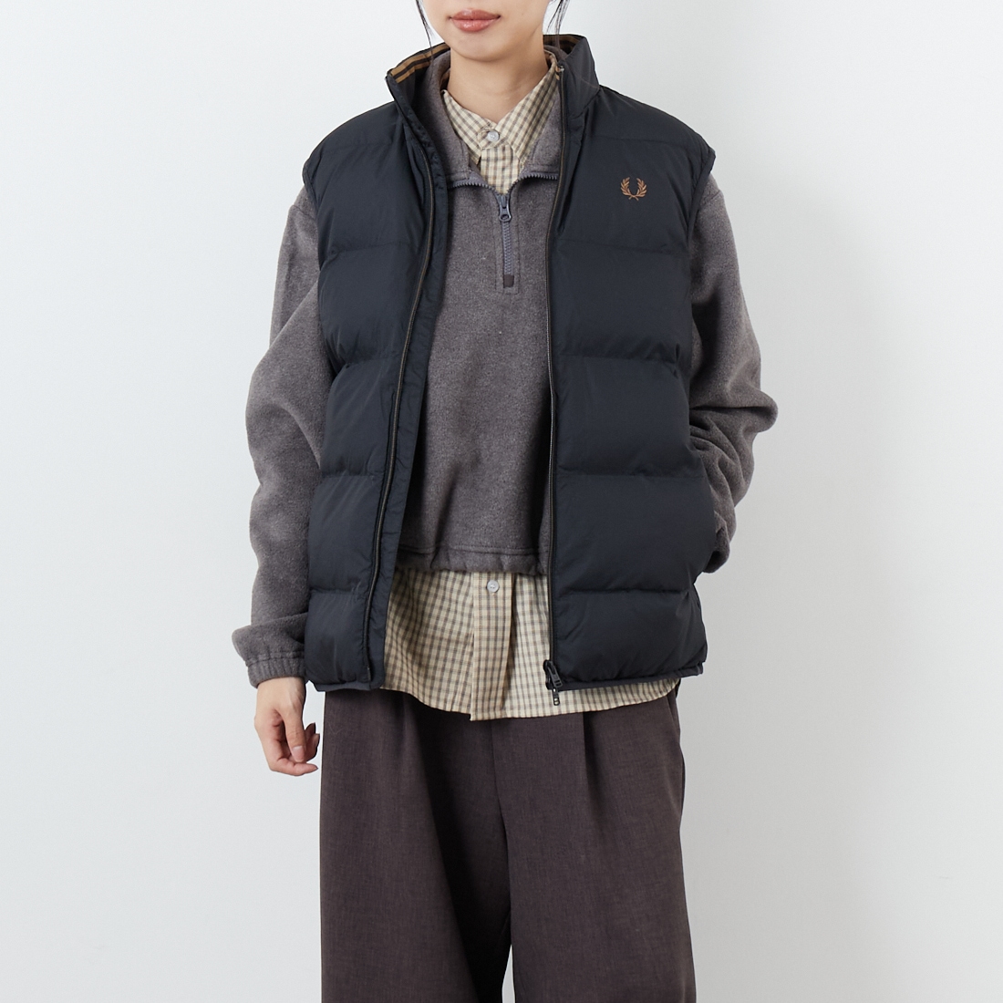 FRED PERRY [フレッドペリー] インサレーテッドジレ [J8522]