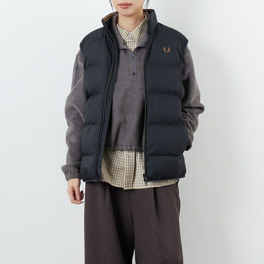 FRED PERRY [フレッドペリー] インサレーテッドジレ [J8522]