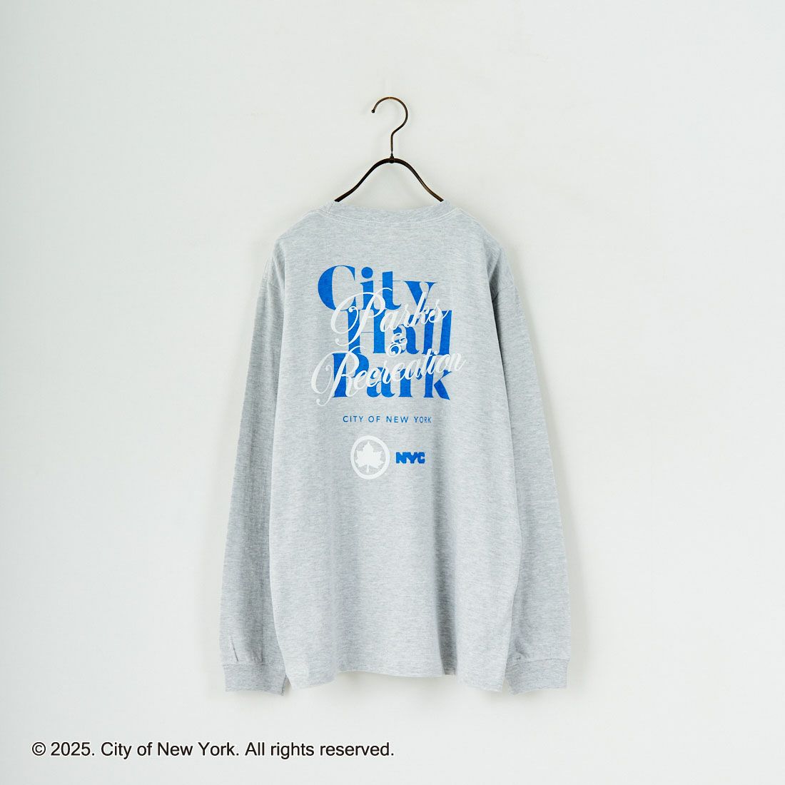 NYC × GOOD ROCK SPEED [エヌワイシー × グッドロックスピード] NYC ロングスリーブTシャツ [25NYC201W] ASH