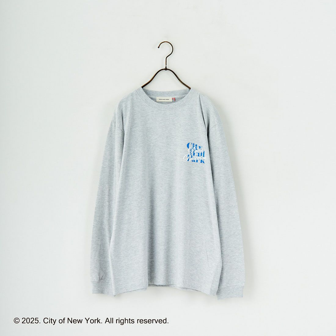 NYC × GOOD ROCK SPEED [エヌワイシー × グッドロックスピード] NYC ロングスリーブTシャツ [25NYC201W] ASH