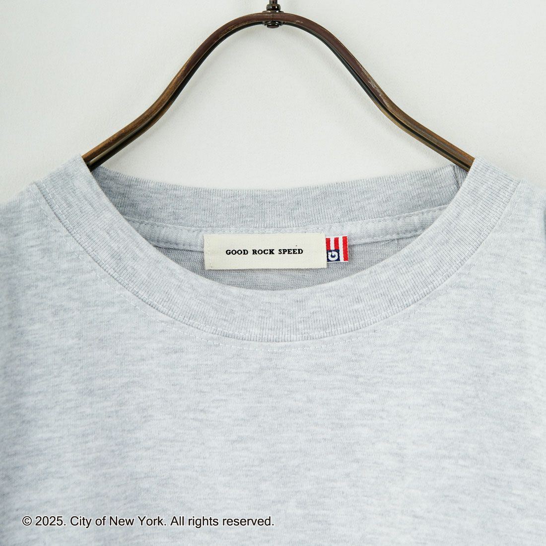 NYC × GOOD ROCK SPEED [エヌワイシー × グッドロックスピード] NYC ロングスリーブTシャツ [25NYC201W] ASH