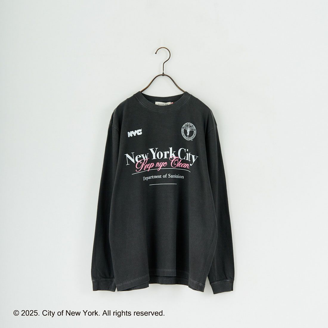 NYC × GOOD ROCK SPEED [エヌワイシー × グッドロックスピード] NYC ロングスリーブTシャツ [25NYC202W] CHARCOAL