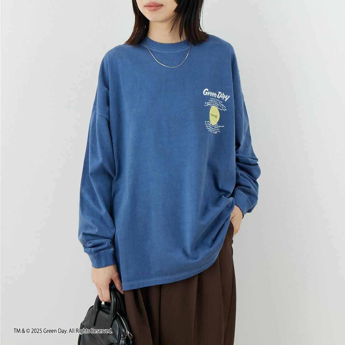 GOOD ROCK SPEED [グッドロックスピード] Nimrod/Tシャツ [25GRD201W] LT.NAVY &&モデル身長：162cm 着用サイズ：F&&