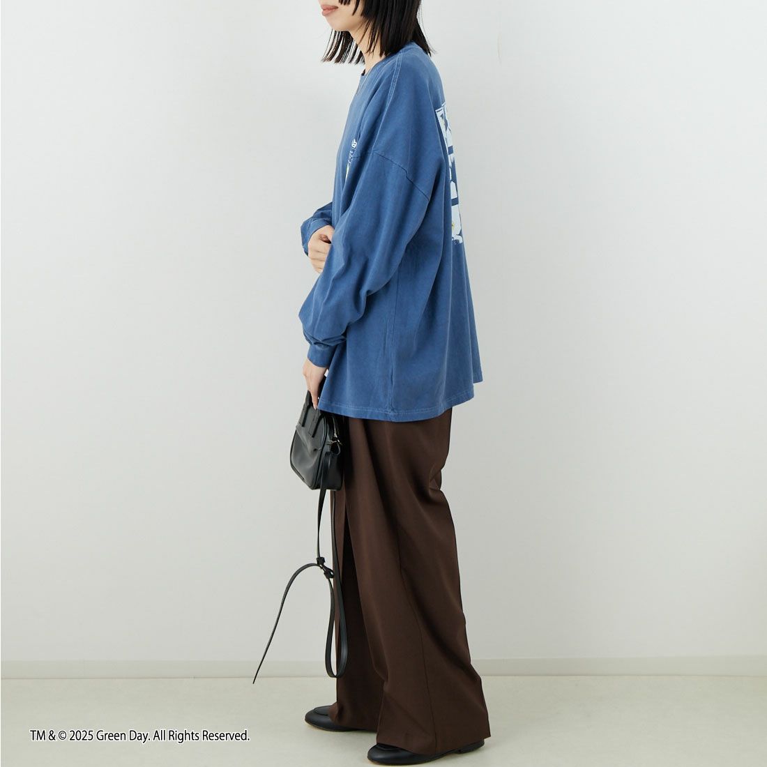 GOOD ROCK SPEED [グッドロックスピード] Nimrod/Tシャツ [25GRD201W] LT.NAVY &&モデル身長：162cm 着用サイズ：F&&